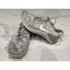 Nike Metcon 3 Women's Cross Training Shoes Size 7 Wolf Grey Camo Crossfit